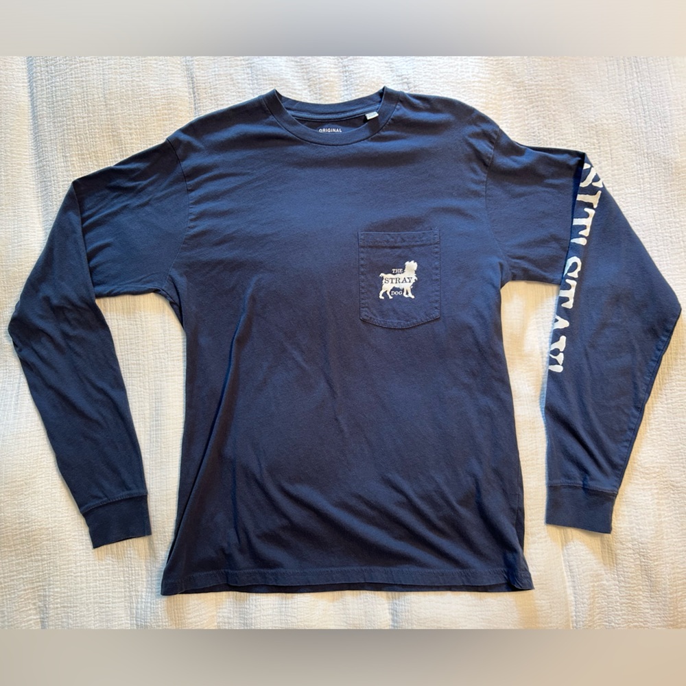 The Stray Dog Navy Long-Sleeve T-Shirt Size M